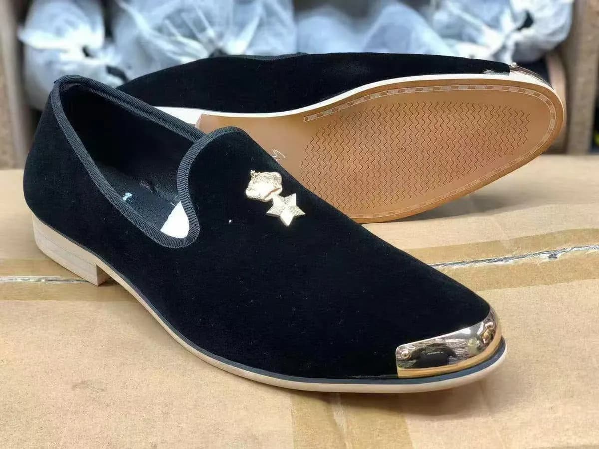 Patent Leather Loafer in Black
