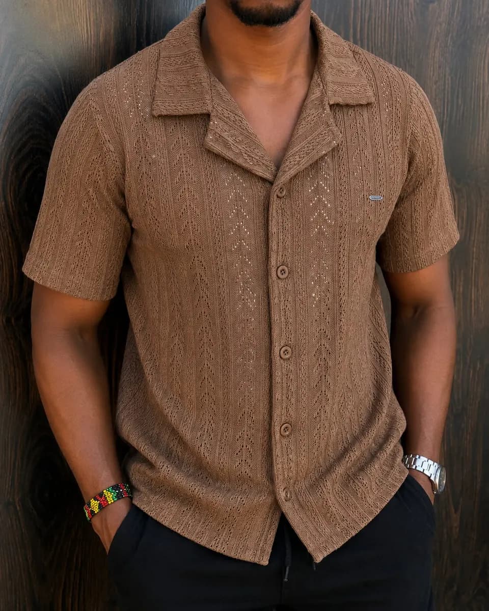 Polo Shirt in Brown