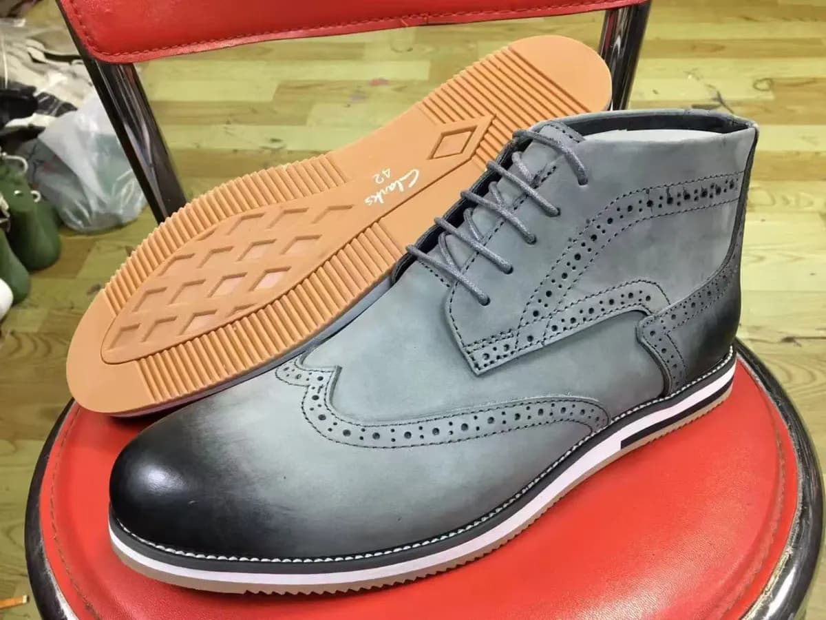 Clarks Official Boots in Grey